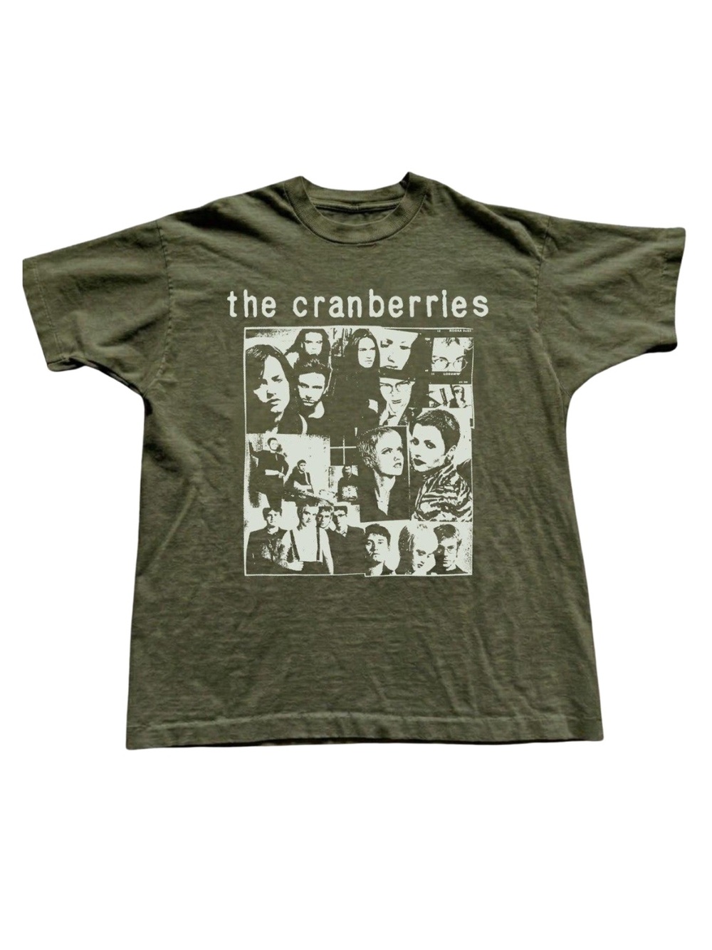 Gildan Olive Green Band Graphic Tee